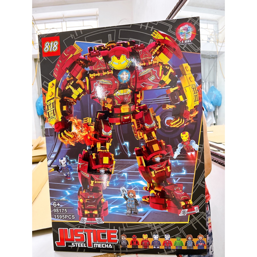 Đồ chơi xếp hình lego Hulkbuster Iron man lắp ráp mô hình người sắt