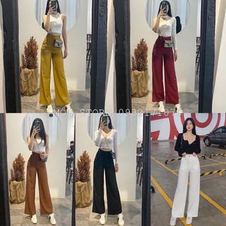 Quần Suông Cotton - Quần Vải Culottes Ống Rộng  Nhật Lạnh Vải Bao Xịn Hàng Loại 1 [ẢNH THẬT 100%]
