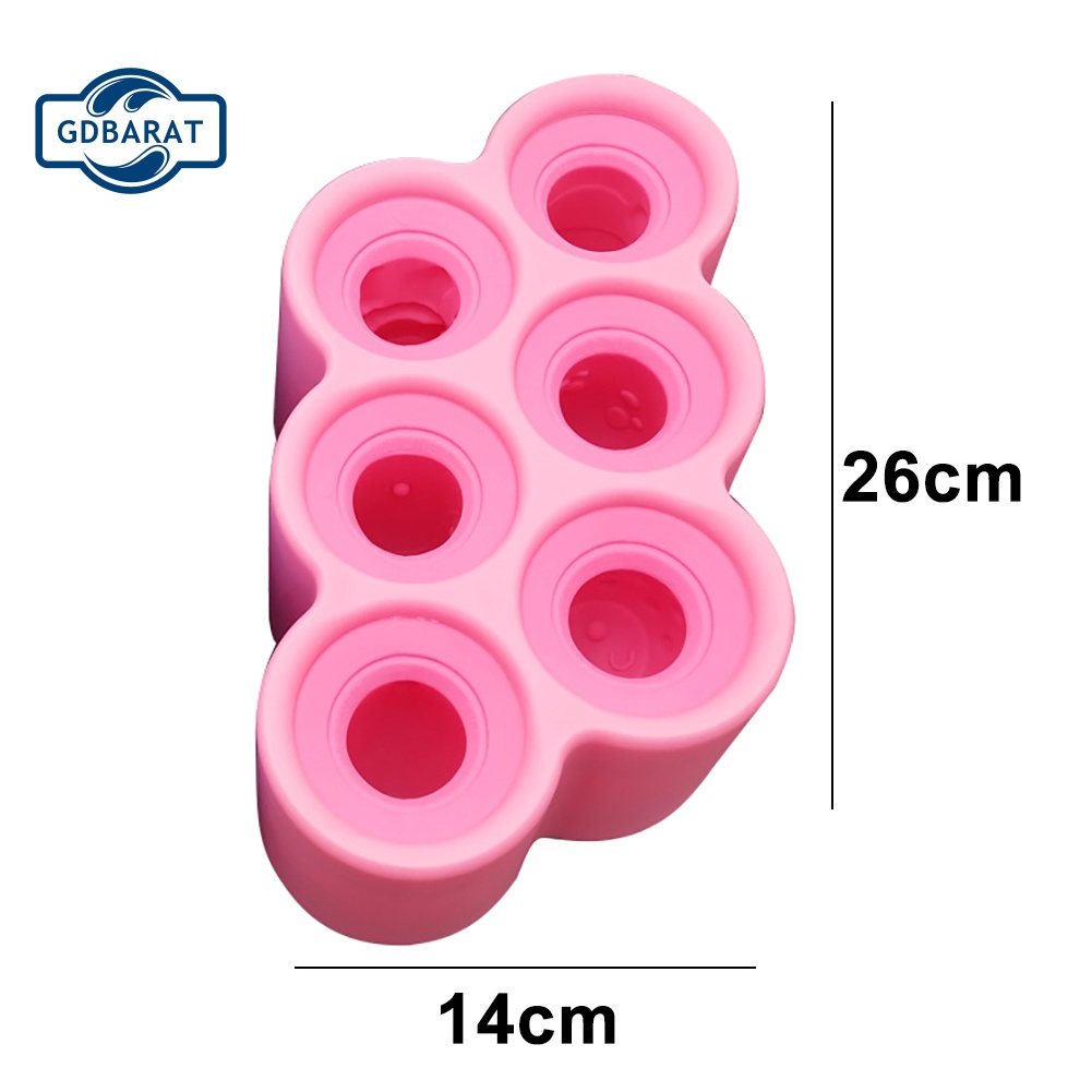 Khuôn Silicone Làm Bánh 6 Ngăn Tiện Dụng