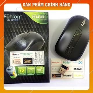 [SẴN HÀNG] Chuột không dây Fuhlen A09B - Có pin đi kèm - Tem ninza chính hãng - BH 12 tháng [LỖI 1 ĐỔI 1]