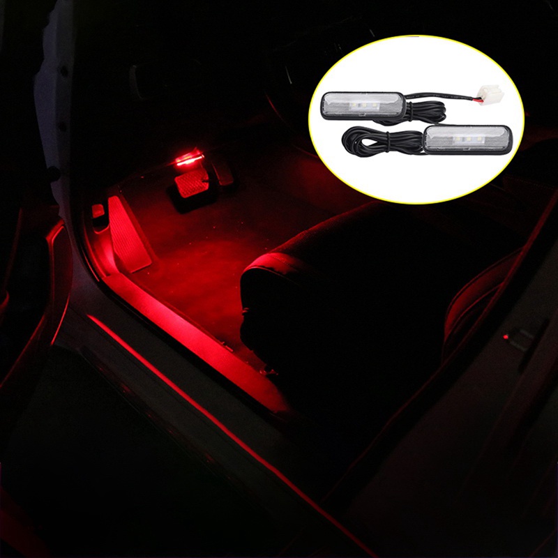 Đèn LED ô tô 2PCS Đèn trang trí nội thất Ánh sáng khí quyển Ánh sáng chân xung quanh cho Honda Civic 10Th 2018-2020