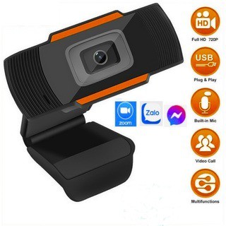 Webcam máy tính chuyên dụng cho livestream, học, làm việc online siêu rõ nét HD 720P