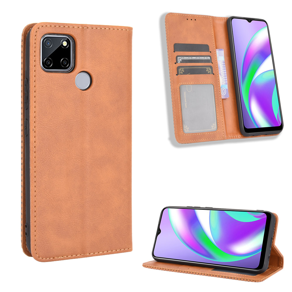 Bao Da Điện Thoại Dạng Ví Trơn Bóng Cho Dòng Oppo A15