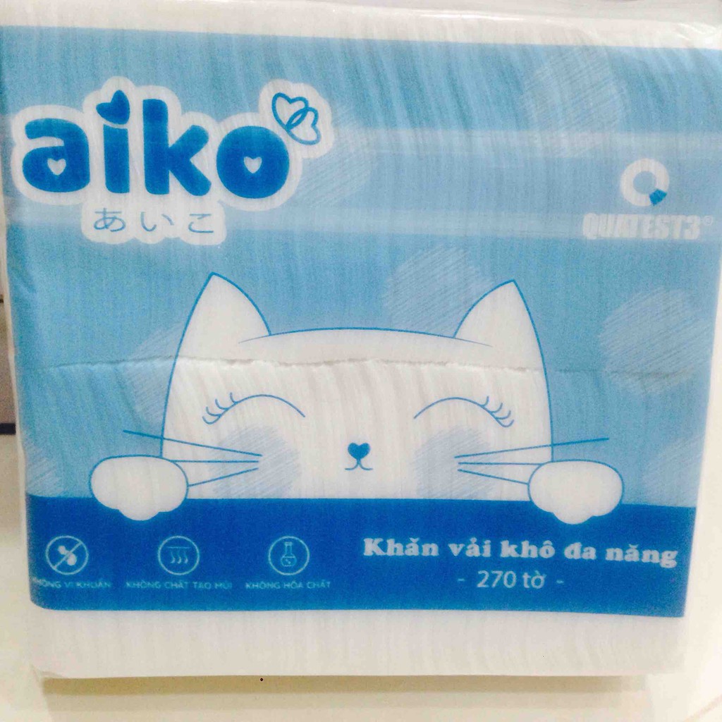 Khăn Vải Đa Năng Aiko 270 Tờ