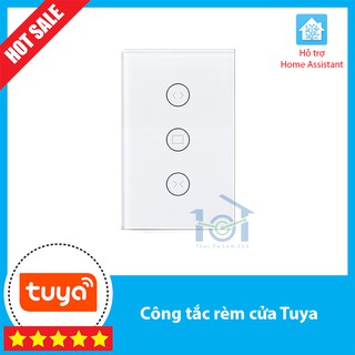 Công tắc rèm cửa/cửa cuốn 220v Tuya chữ nhật - Wifi