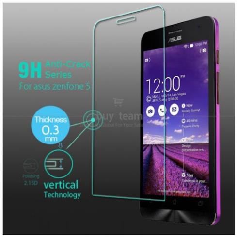 Kính Cường Lực, kính Cường Lực Asus Zenfone 2 Kính trong suốt mài cạnh tặng kèm khăn lau.