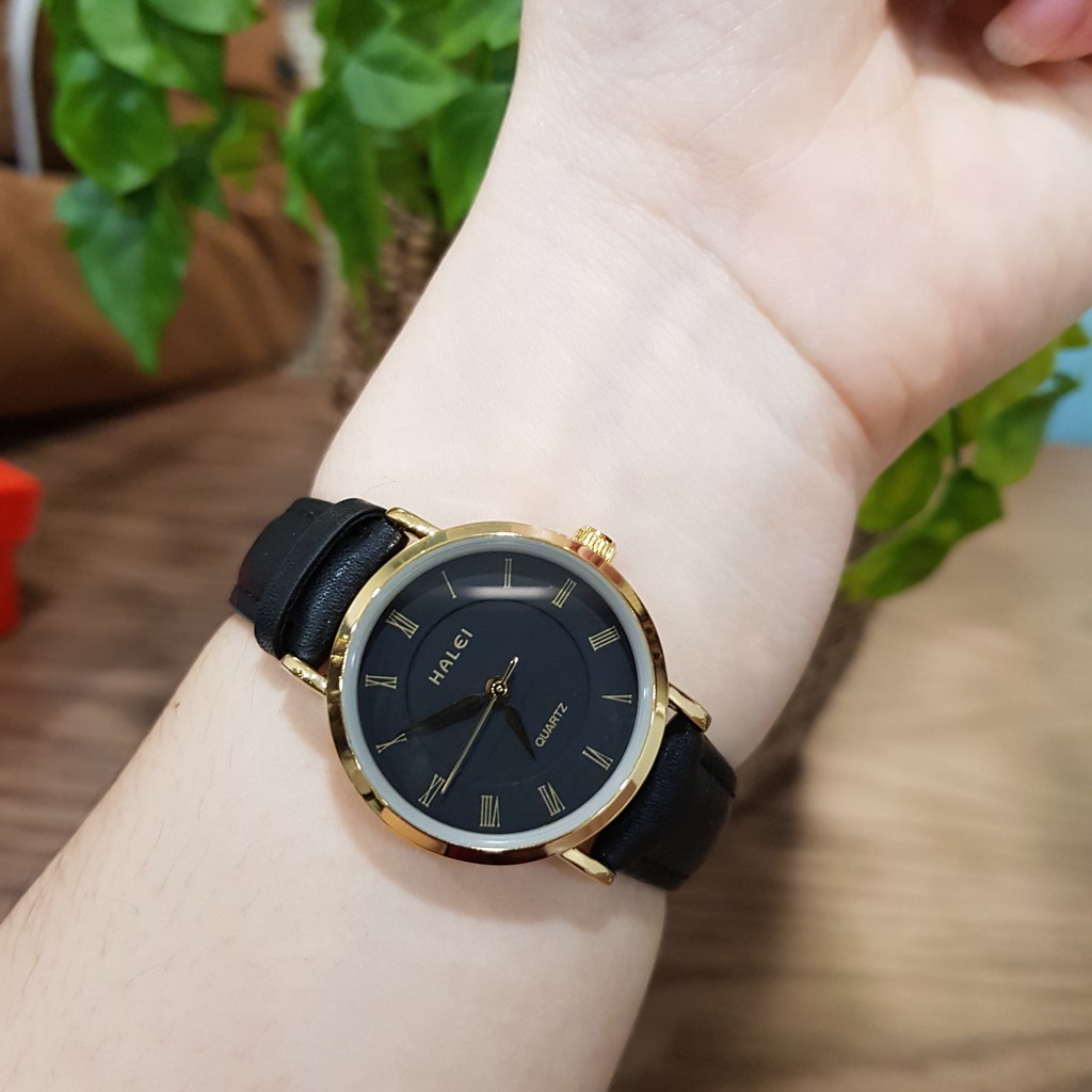 [FLASHSALE] Đồng Hồ Đôi Nam Nữ Dây Da Chính Hãng Halei - Tony Watch 68 - Có Video thật | BigBuy360 - bigbuy360.vn