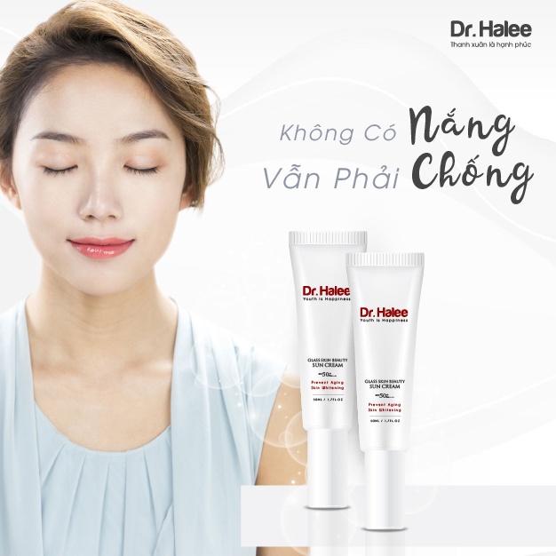 Kem chống nắng nâng tone Dr.Halee Sun Cream 50ml SPF50+ / PA++++ bảo vệ da