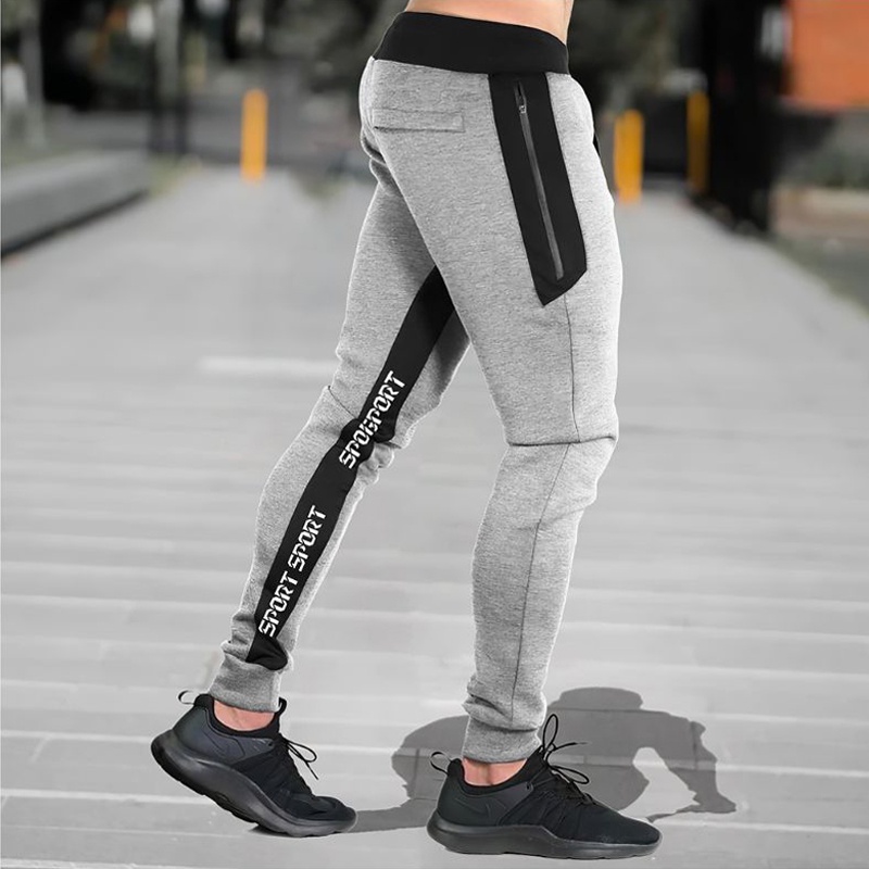 Quần chạy bộ Nam Có Túi Khóa Kéo Plus Size