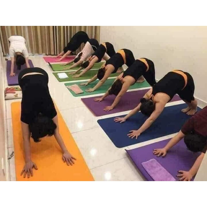 [CÓ CHỌN MÀU]⭐️ THẢM TẬP YOGA CAO CẤP 2 lớp HÀNG ĐẸP