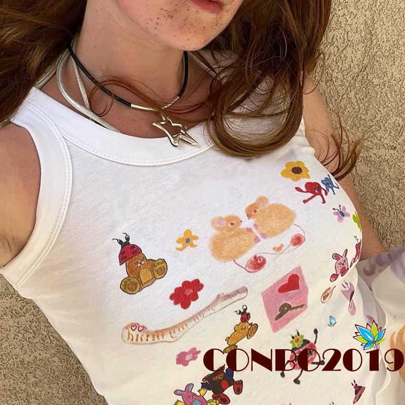 Áo Tank Top Cổ Tròn Thiết Kế Quyến Rũ Cho Nữ