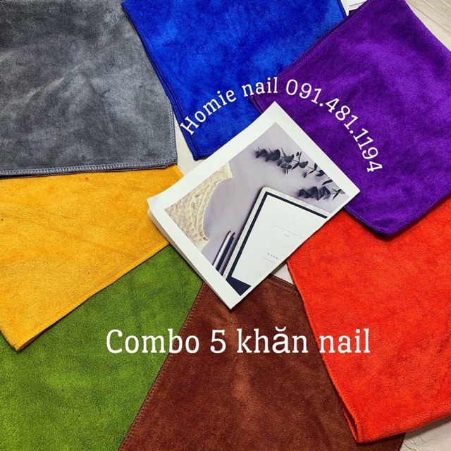 COMBO 5c/10c KHĂN LÀM NAIL(chọn màu note hoặc ib)