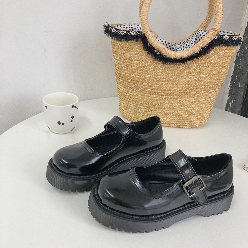 (Video, Ảnh thật) Giày lolita vintage ulzzang( form rộng nên lùi 1 size)