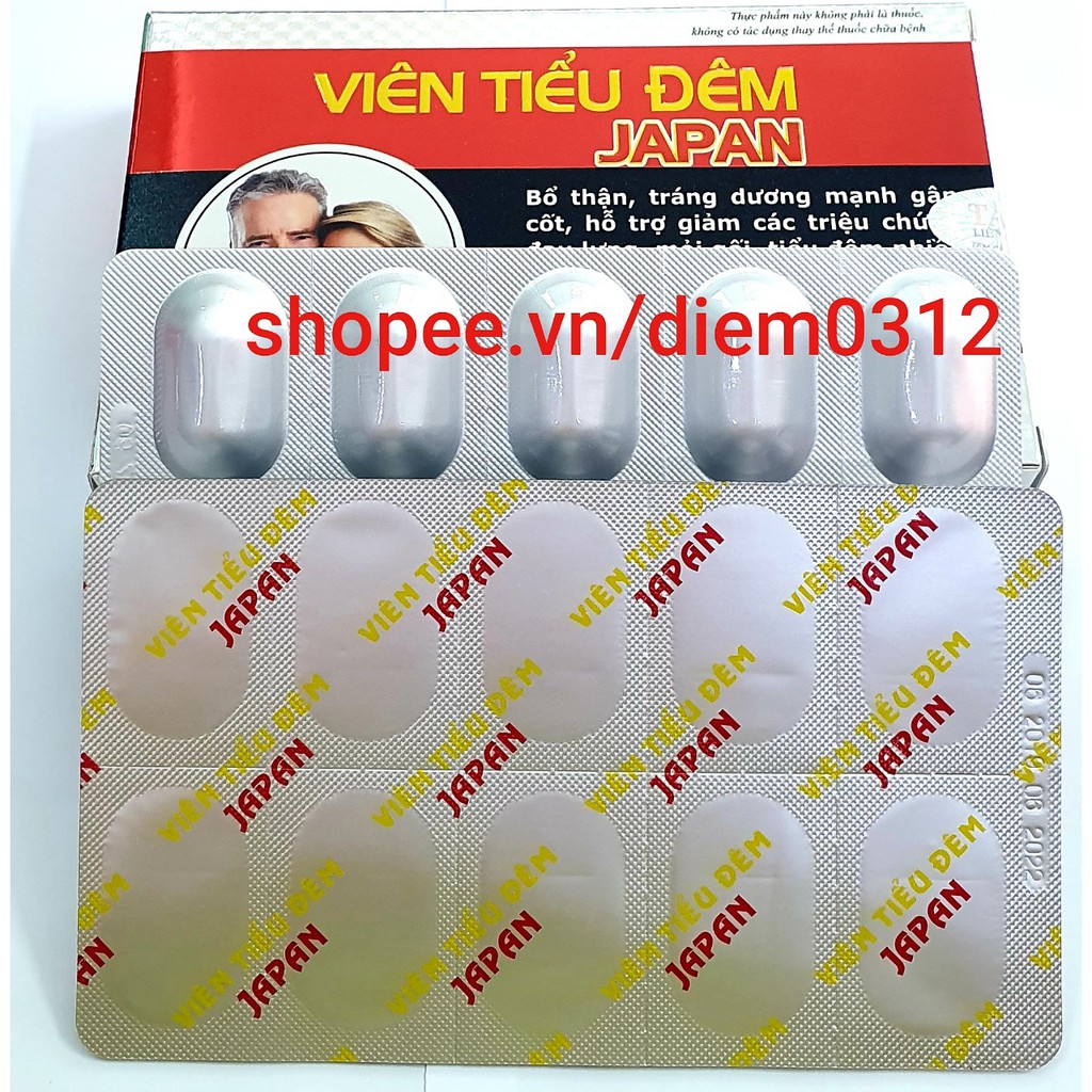 VIÊN TIỂU ĐÊM JAPAN - HỔ TRỢ GIẢM TIỂU ĐÊM - DÙNG ĐƯỢC CHO CÀ NAM VÀ NỮ