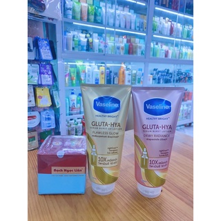 COMBO KEM BODY BẠCH NGỌC LIÊN 90G VÀ VASELINE 10X THÁI 330ML