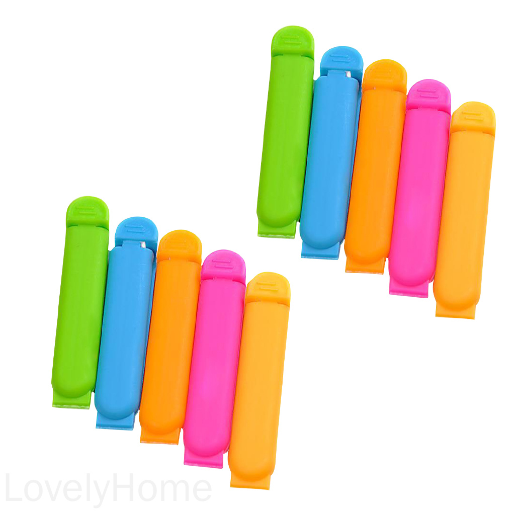 Set 10 kẹp miệng túi thực phẩm bằng nhựa tiện lợi