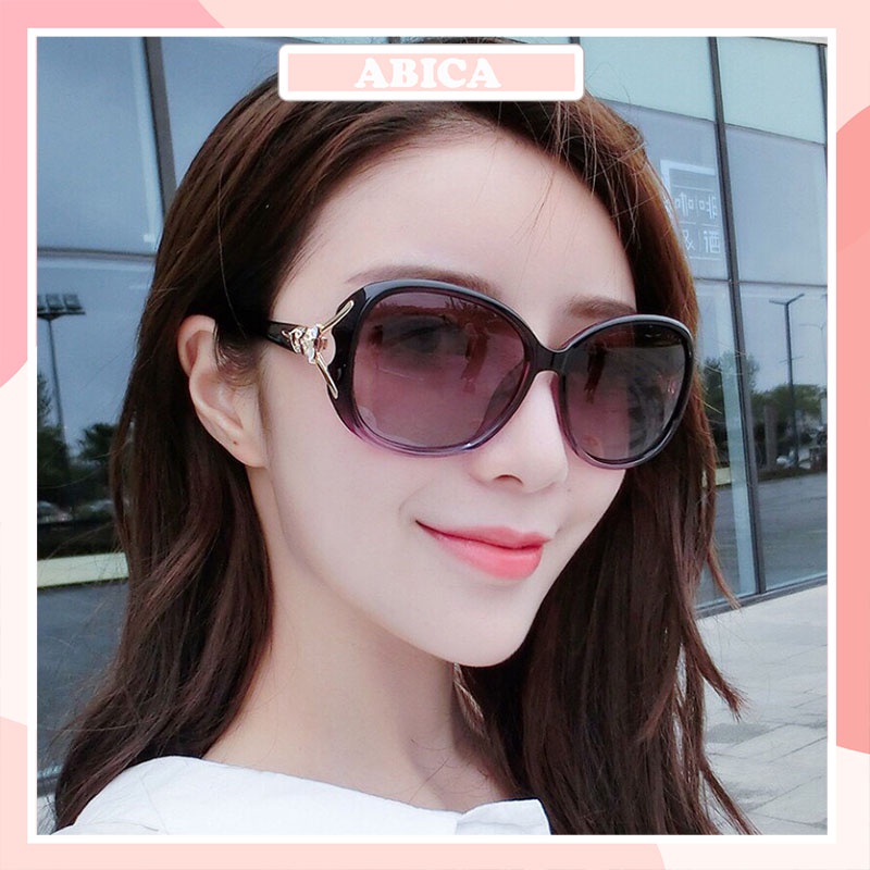 Kính mát nữ thời trang phong cách Hàn Quốc giá rẻ chống tia UV đi biển đẹp ABICA 207