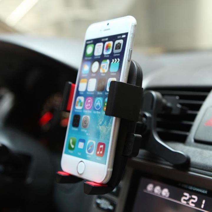 Giá Đỡ Điện Thoại Trên Ô Tô, Xoay 360 ĐỘ - Kẹp Điện Thoại Thông Minh , Gắn Trên Taplo Và  Khe Cửa Gió Điều Hòa Ver1 z