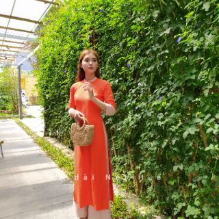 Bộ áo dài linen
