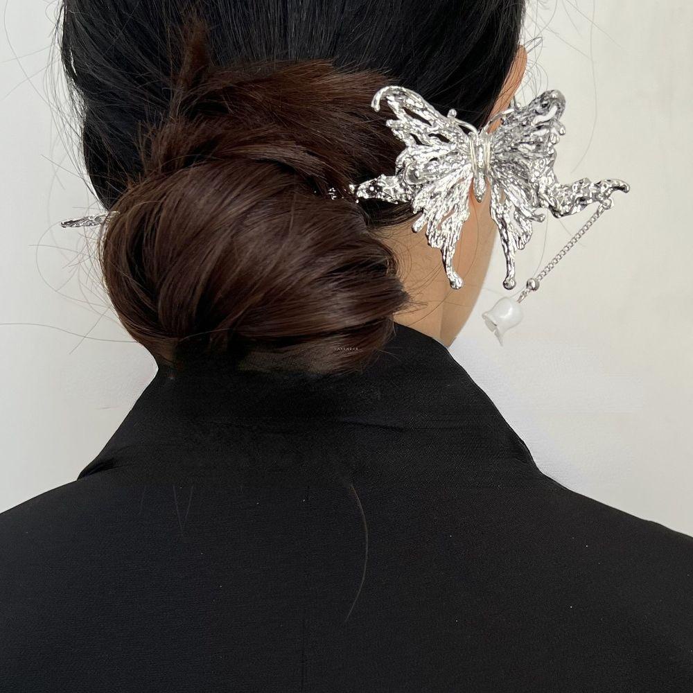 Kẹp Tóc Bướm Tua Rua Sang Trọng VANES1