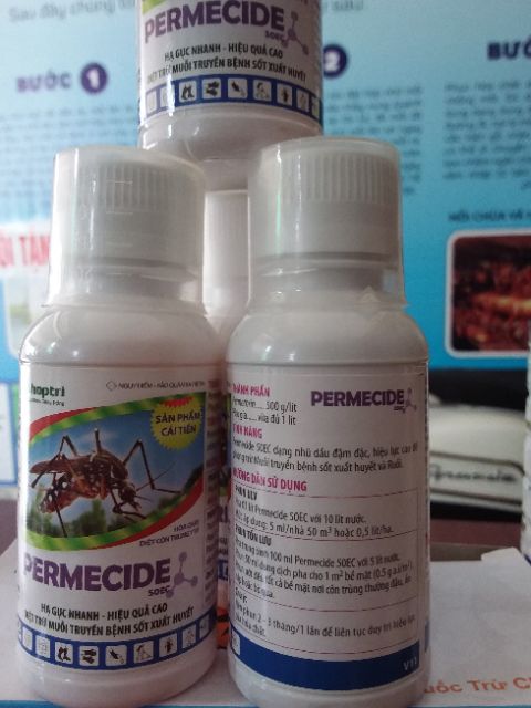 Thuốc diệt muỗi Permecide 50EC 100ml hạ gụt muỗi nhanh, hiệu quả cao,diệt trừ muỗi truyền bệnh sốt xuất huyết