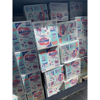 [HCM] [Cộng miếng] Bỉm Merries dán/quần mẫu mới, nội địa Nhật NB96/S88/M64/M68/L58/L50/XL44/XXL28