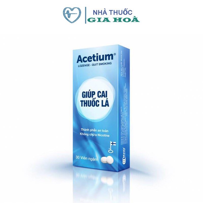 Viên ngậm cai thuốc lá Acetium