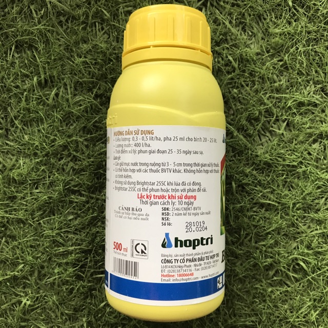 THUỐC ĐIỀU HOÀ SINH TRƯỞNG BRIGHTSTAR 25SC 500ml - HỢP TRÍ