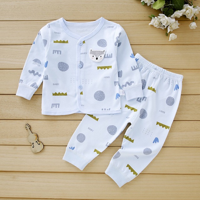 Bộ quần áo dài tay BEIBEI cho bé 100% COTTON hàng quảng châu cao cấp