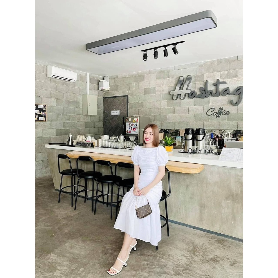 Đầm Xếp Ly Thân Tay Bồng Cổ Ngang MORI, maxi sang chảnh đi tiệc dạo phố TN1370 | BigBuy360 - bigbuy360.vn