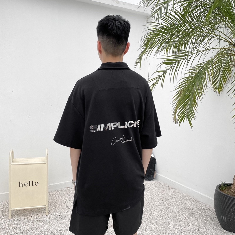 Áo thun polo SIMPLICITE’ form rộng unisex CCS120 by COCCACH