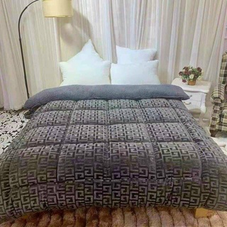 Chăn lông cừu họa tiết chữ vạn hàng loại 1 siêu dầy - siêu ấm cao cấp 2m*2m2