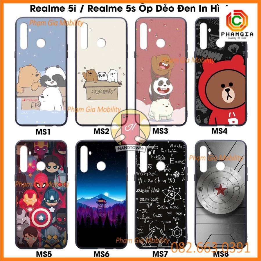 Ốp lưng Realme 5i / Realme 5s dẻo in hình đẹp, sắc nét (phần 1)