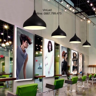Đèn Thả, Đèn thả trần, đèn led thả trần trang trí bàn ăn phòng khách hình giọt nước đường kính 320mm [Den Tha]