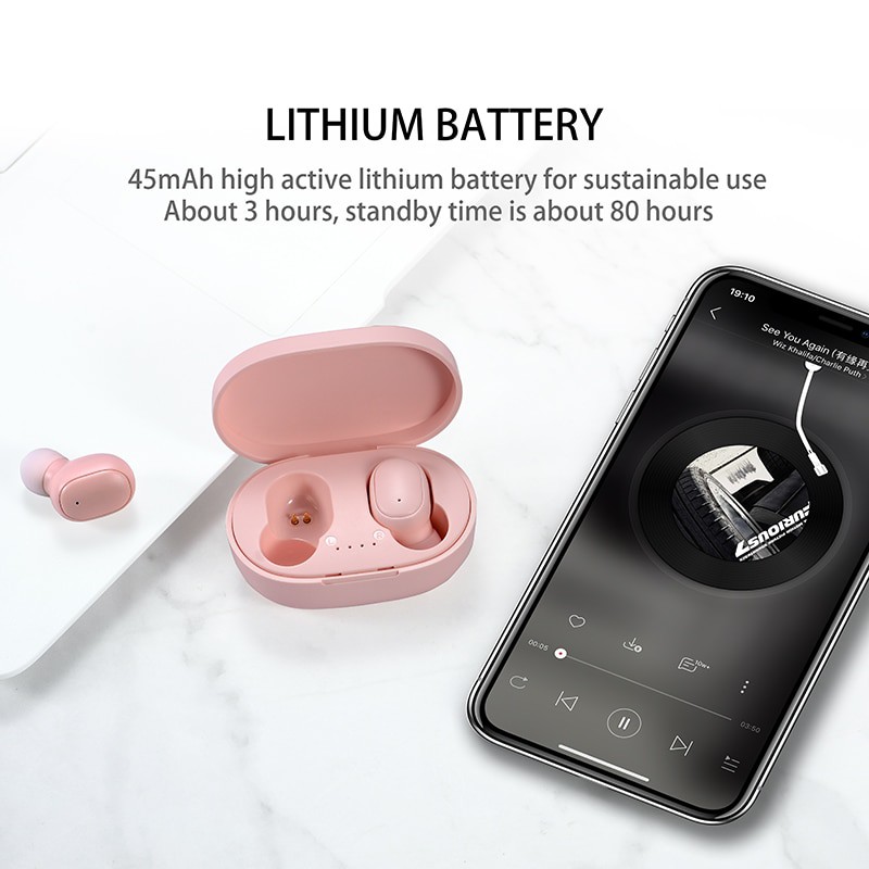 Tai Nghe Nhét Tai Không Dây Vitog Airdots A6S Bluetooth 5.0 Chống Tiếng Ồn Cho Điện Thoại Xiaomi Redmi Huawei Samsung