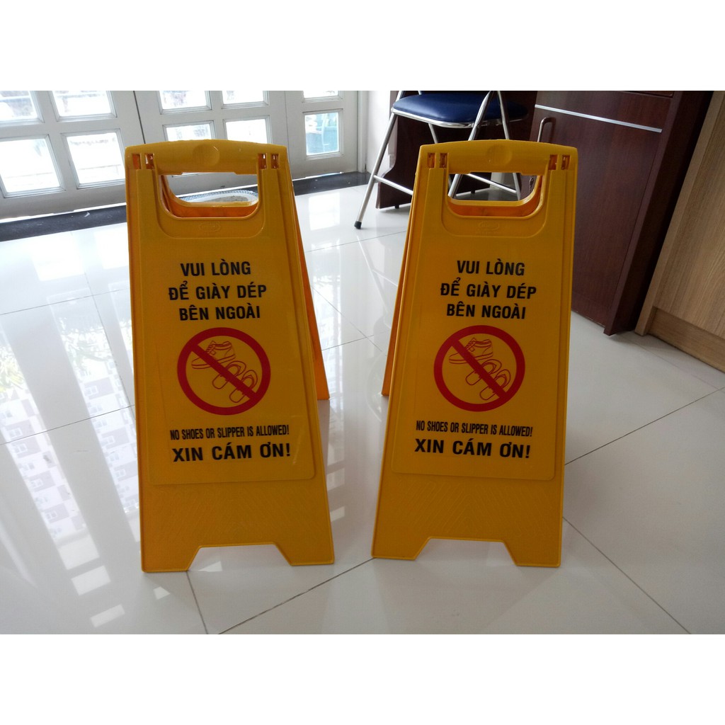 Biển cảnh báo sàn dạng gấp chữ A (hình thật)