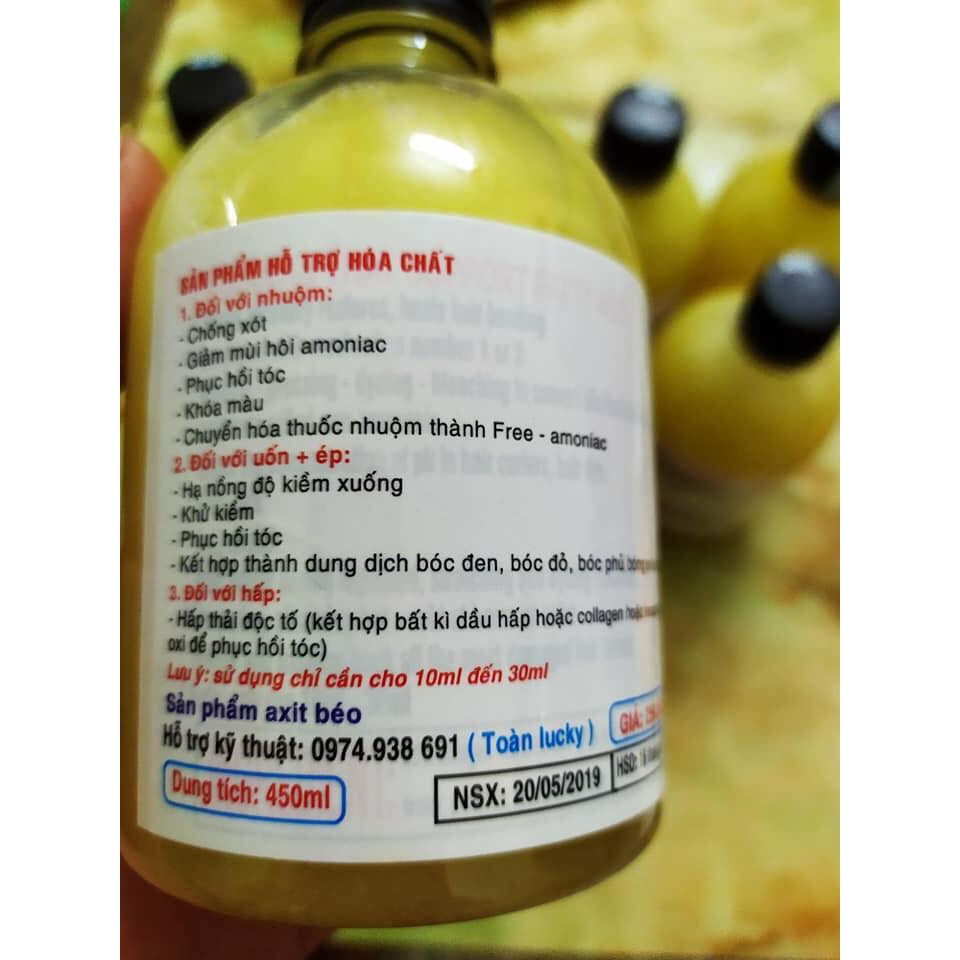 Axit Béo TNT 450ML Hỗ trợ uốn nhuộm chăm sóc chuyên sâu cho tóc