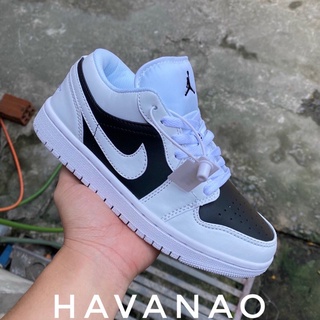 Jordan panda2 cổ thấp , Giày jd trắng đen low hàng da thật kèm hộp