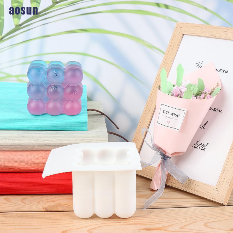 (Hàng Mới Về) Khuôn Làm Nến Silicone 3d Hình Đậu Nành Diy