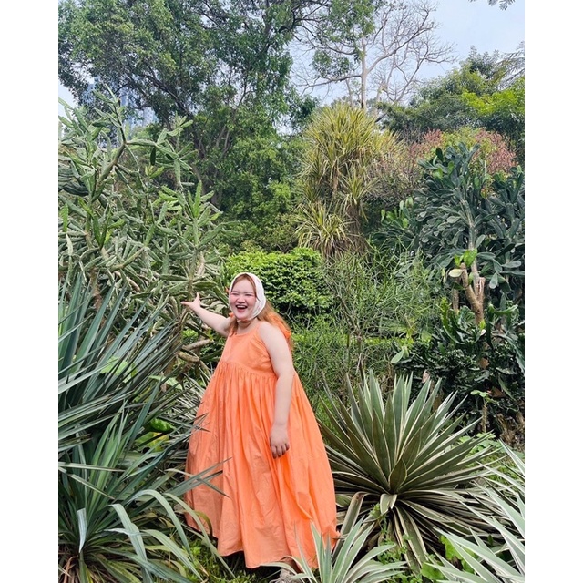 unleashed GRETA DRESS - Đầm Greta nhiều màu 100% cotton, 2 dây vai thắt nơ, dáng babydoll dài | BigBuy360 - bigbuy360.vn