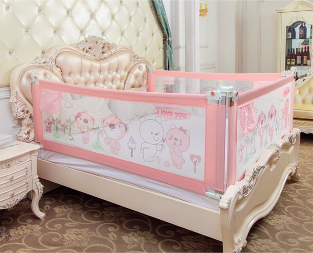 [Mã 267FMCGSALE giảm 8% đơn 500K] Thanh chắn giường Babyquiner mẫu mới 2021 cao 95cm