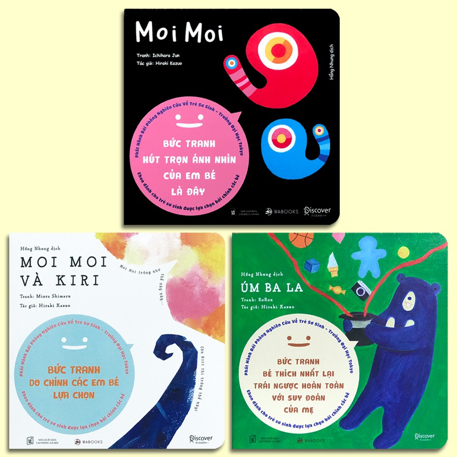 Sách - Ehon Moi Moi và Những Người Bạn (Lẻ tùy chọn, Combo 3 quyển) (dành cho trẻ sơ sinh)