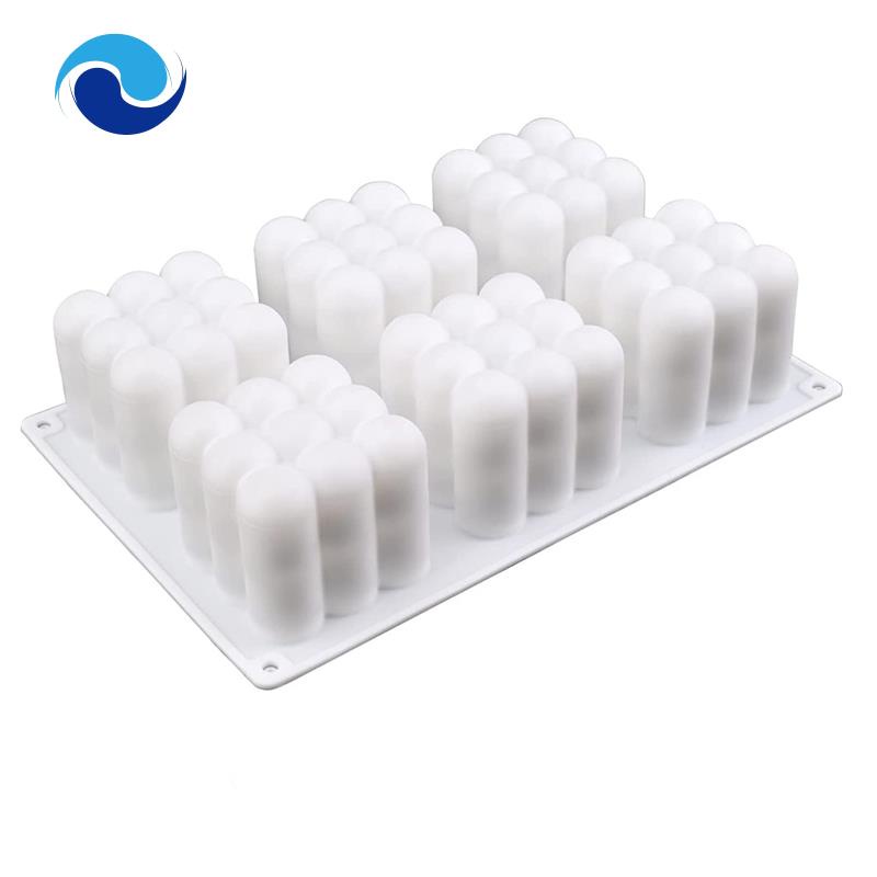 Khuôn Silicone Làm Nến/Xà Phòng/Bánh Kem Hình Khối Bong Bóng 3D - 6 Ngăn