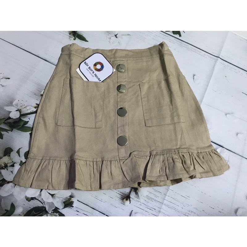 Chân váy Kaki phối nút hàng thiết kế cao cấp | BigBuy360 - bigbuy360.vn