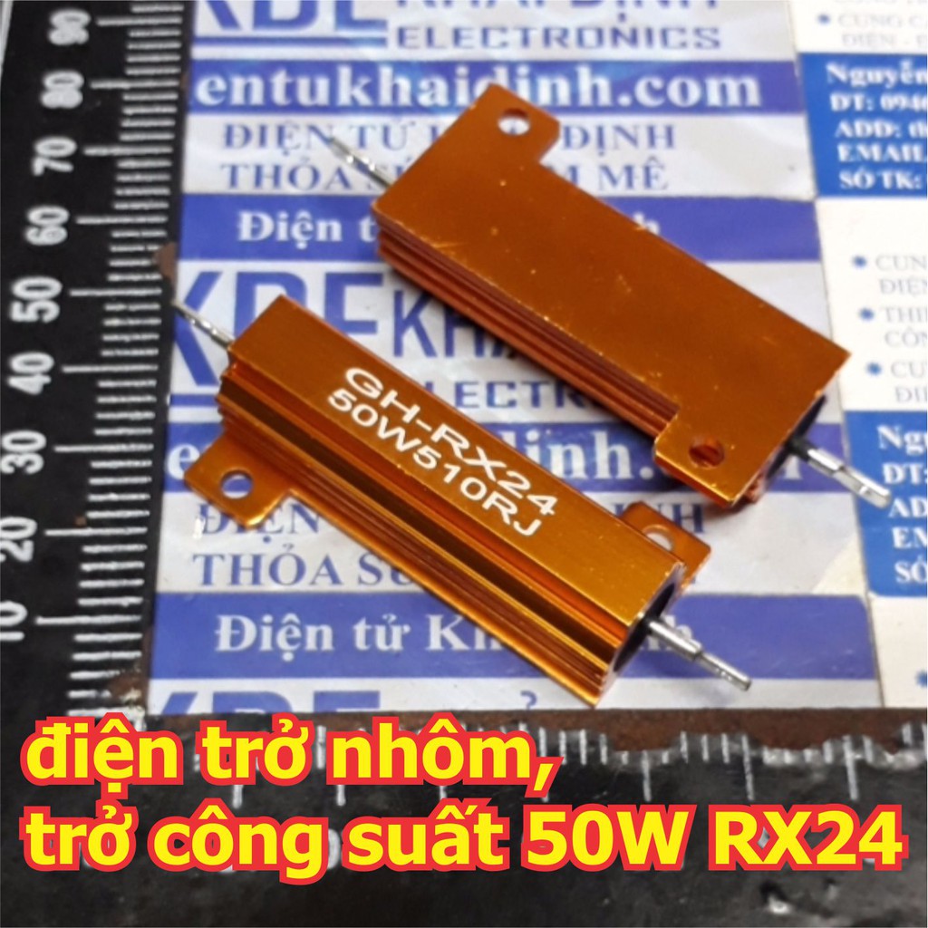 điện trở nhôm, trở công suất 50W 5% RX24 kde5916