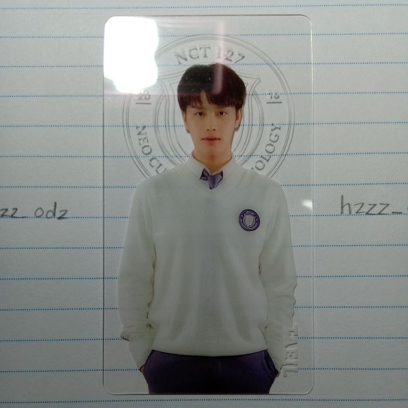 Bookmark đánh dấu trang trong suốt, brochure back to school b2s NCT 127 Mark Haechan Johnny Taeil
