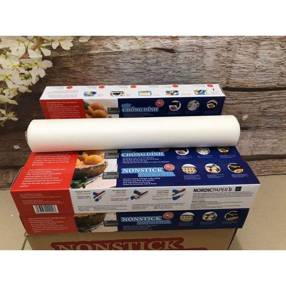 Giấy Nến Nướng Bánh Moriytalia - Rộng 45 cm - Dài 75 m - Thương hiệu Ý