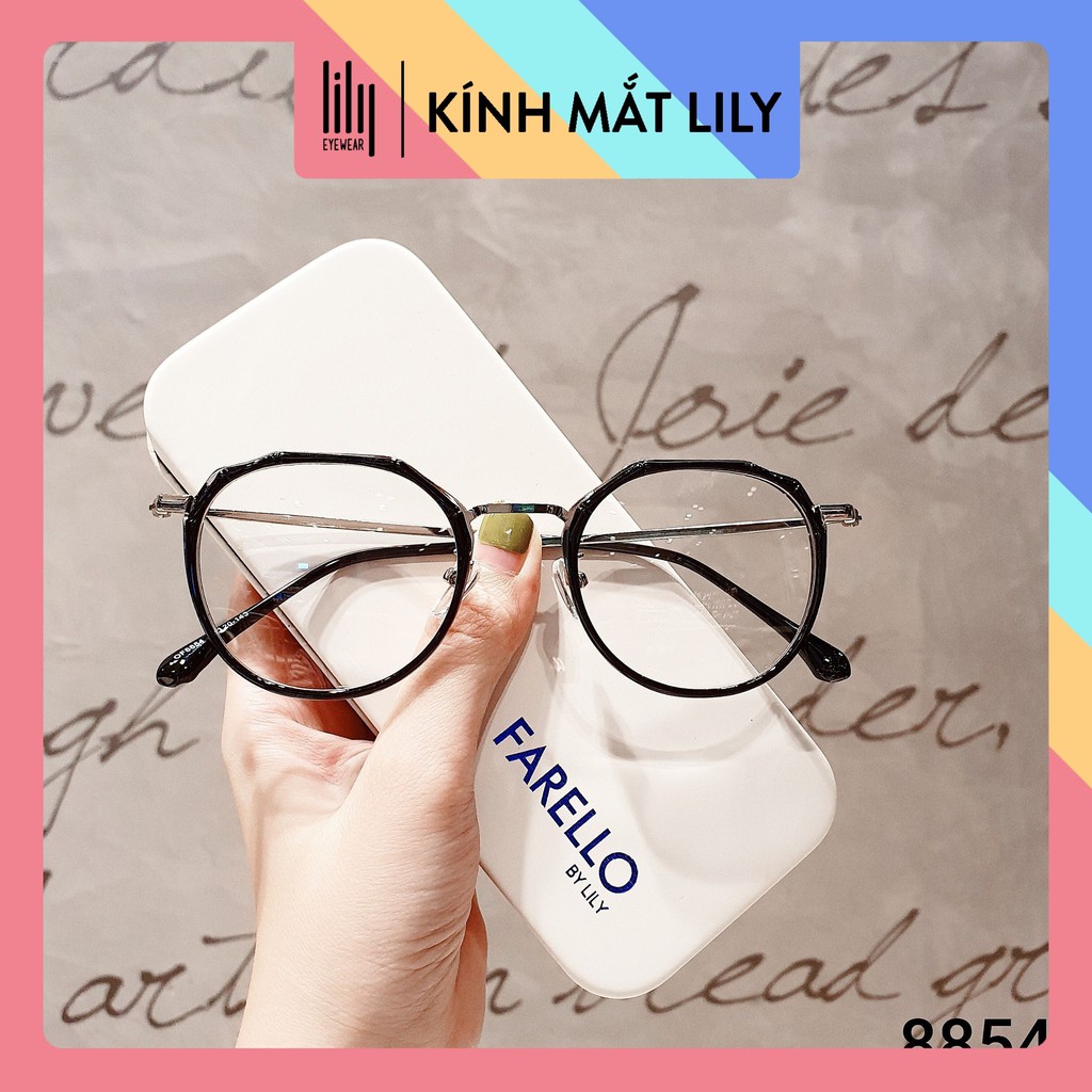 Gọng Kính Cận Tròn Kim Loại L8854 - Gọng Kính Mắt Thời Trang Lilyeyewear