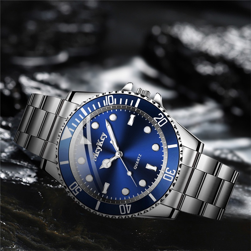 Đồng hồ đeo tay bằng thép không gỉ phong cách thể thao thời trang