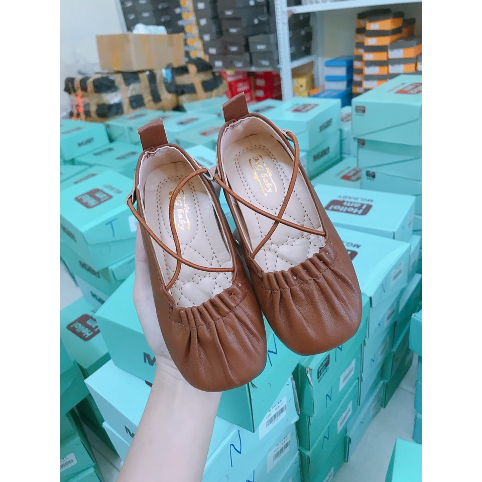 Giày búp bê bé gái_Giày kiểu dây cho bé gái phong cách Hàn Quốc [FullBox]